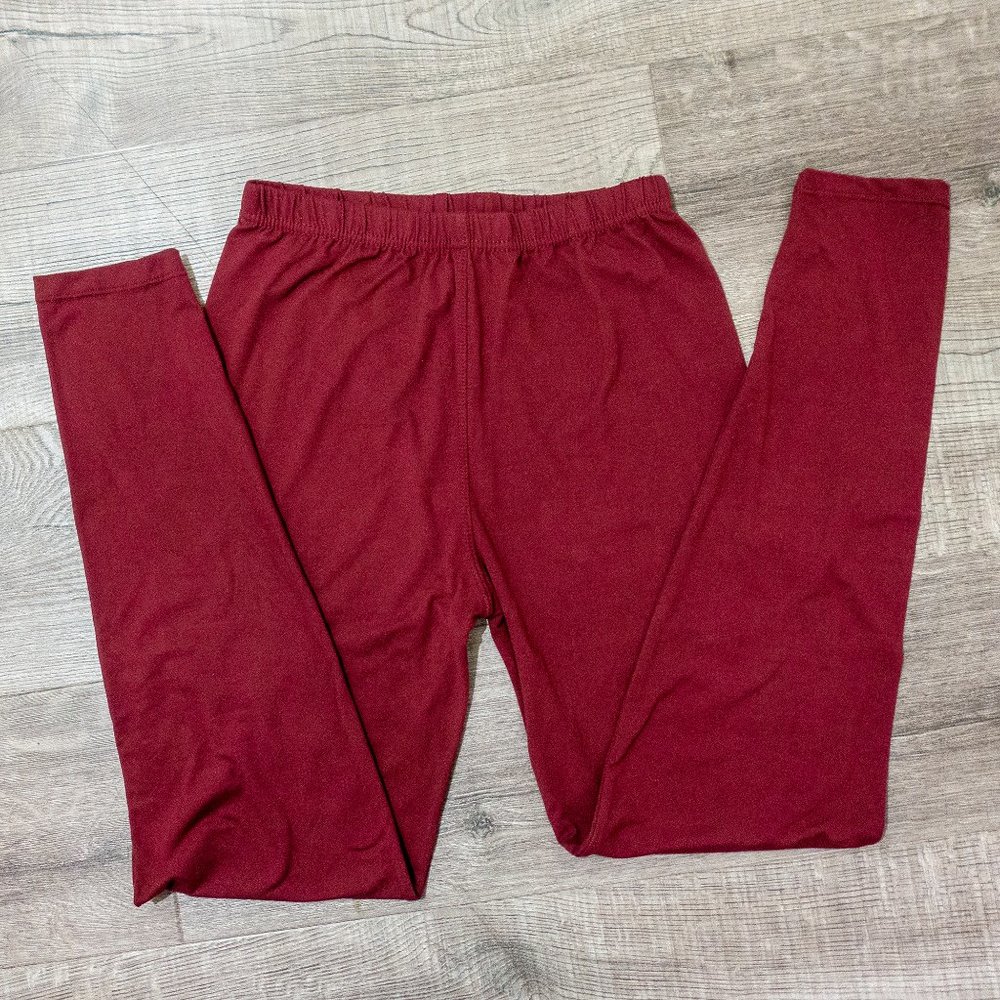 Super-Soft burgundy leggings